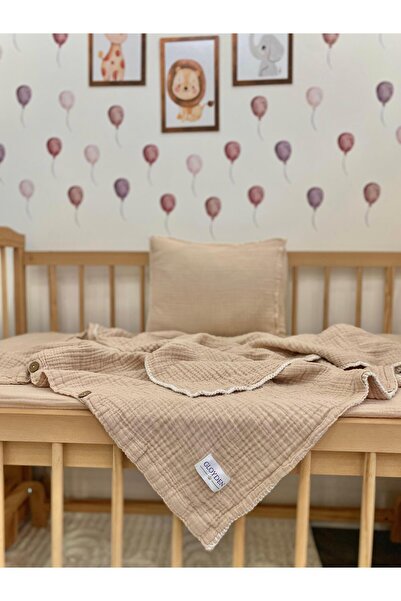 GLOYDEN Park Yatak Bebek Müslin Nevresim Takımı Bej 70x110
