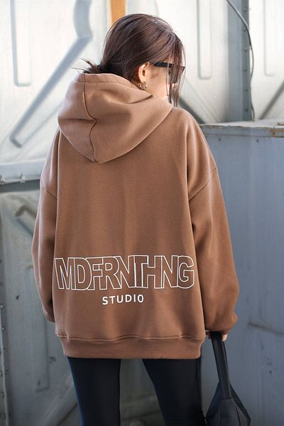 Moda Glo Φούτερ Marque Lumineuse Girls με στάμπα Oversize
