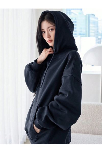 Moda Glo Φούτερ Unisex Oversize με κουκούλα