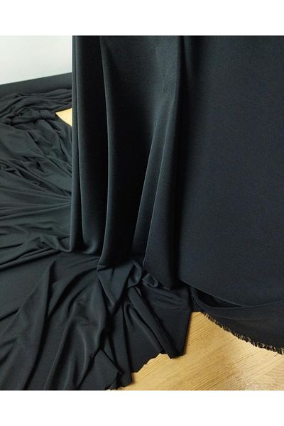 Kumaş Parça Μαύρο Τζέρσεϊ - 160 cm Πλάτος x 200 cm Μήκος