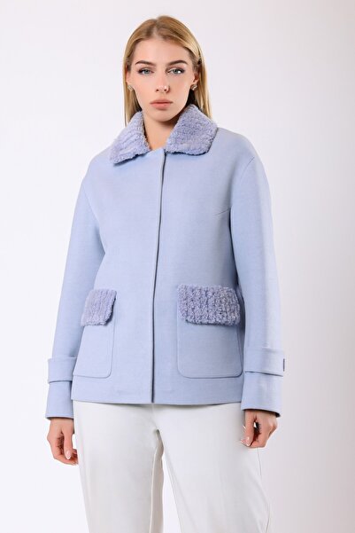 Leather Club Baby Mavi Sofia Kaşmir Kaban