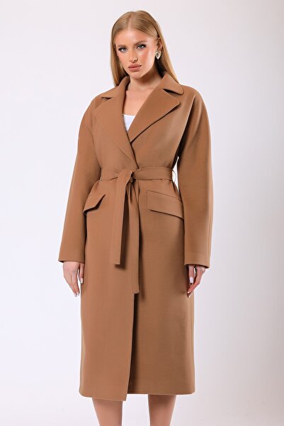 Leather Club Kahve Carolina Kaşmir Kaban