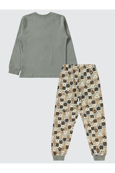 Civil Girls 6-9 Years Girl's Pajamas Set Graphite Pattern