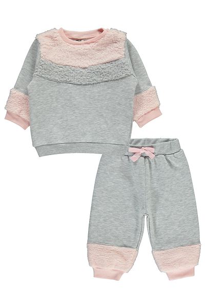 Kujju 6-18 Months Karmelange Civil Baby Girl Set
