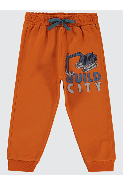Civil Boys بنطال رياضي للأولاد من عمر 2 إلى 5 سنوات برتقالي داكن