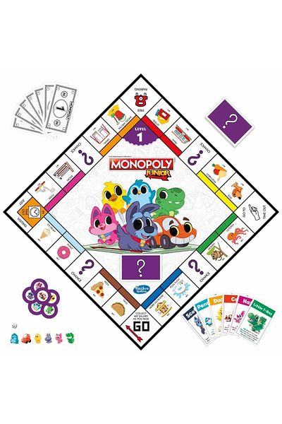 Hasbro F8562 Monopoly Junior Set of 2 - in 1