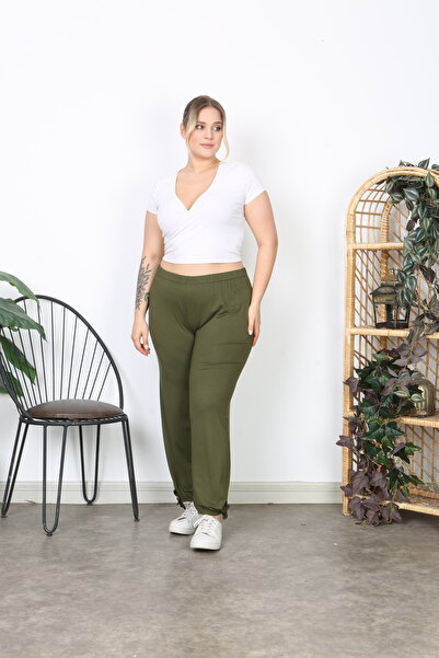 ESPİNA Plus Size Women's Baggy Trousers - Loose Fit