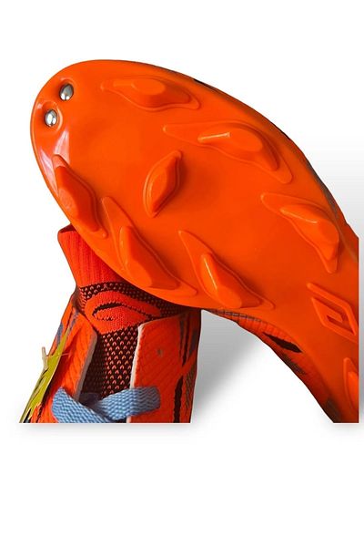LALİGA 571 Model Orange Football Cleats - Turf and Astroturf Shoes, Narrow Fit (Buy 1 Size Larger)