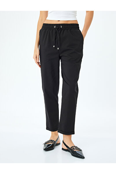 Koton Yüksek Bel Cepli Havuç Kesim Pantolon