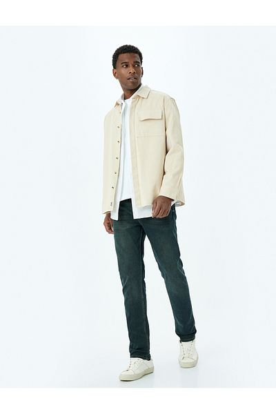 Koton Дънки с обикновена талия и копчета Slim Fit - Mark Jeans