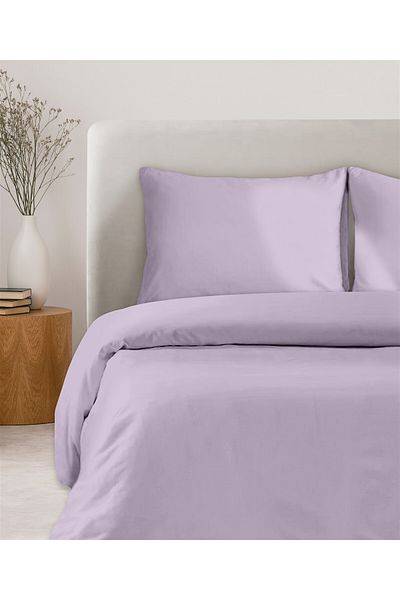 Evim 100% Cotton Akfil Duvet Cover Set, 200X220 cm Lilac