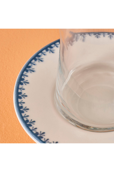 Bella Maison Bleu Blanc Porselen 26 Parça 6 Kişilik Kahvaltı Takımı Mavi