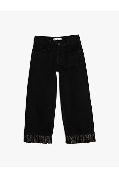 Koton Pantaloni largi din denim cu buzunare din bumbac