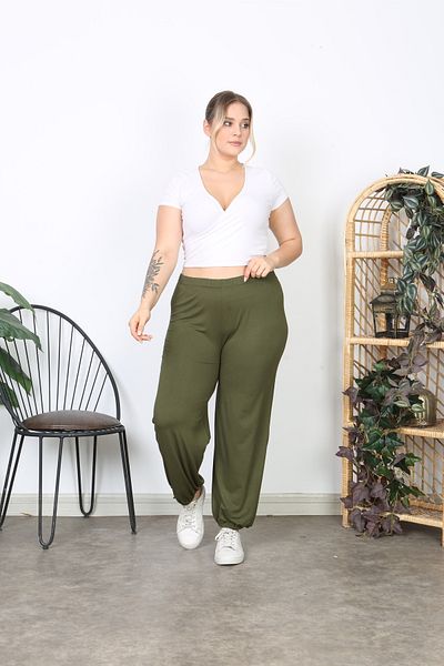 ESPİNA Plus Size Women's Baggy Trousers - Loose Fit