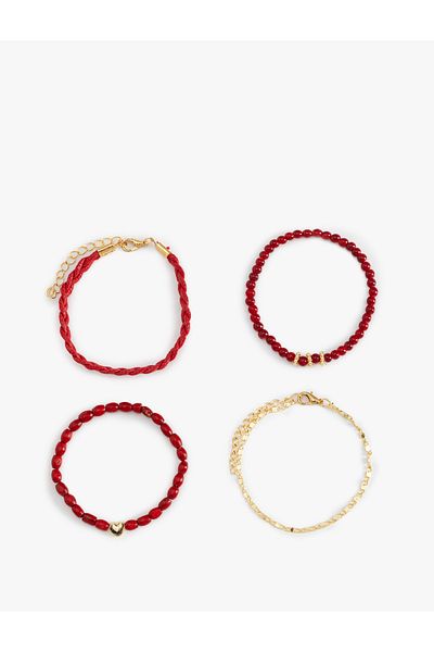 Koton Bead Detailed 3-Piece Bracelet Set