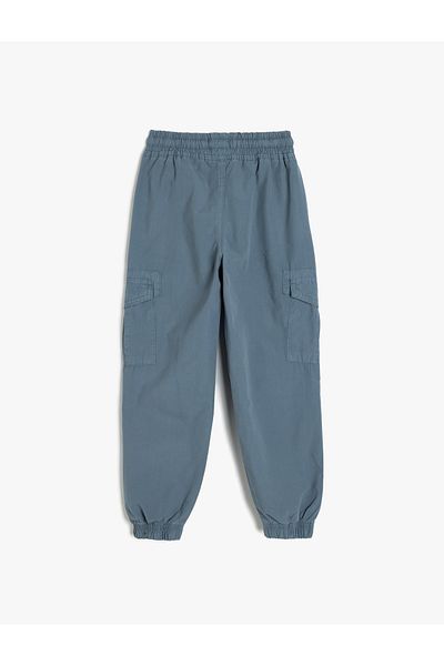 Koton Pantaloni cargo Jogger cu șireturi în talie și buzunare
