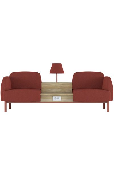 BEKALIVING Eliza Kırmızı Bekleme Koltuğu