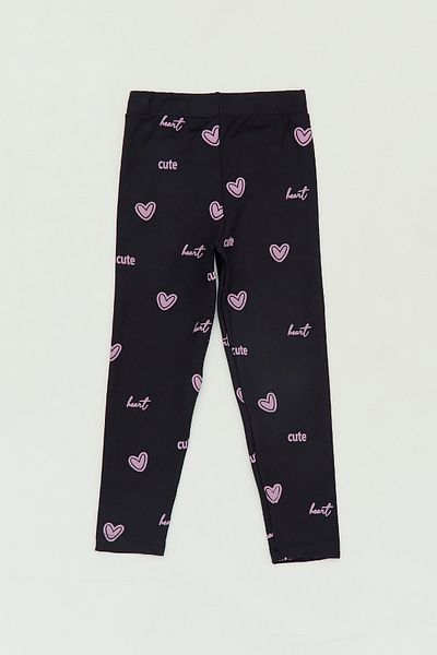 Fulla Moda Heart Printed Girl's Tights