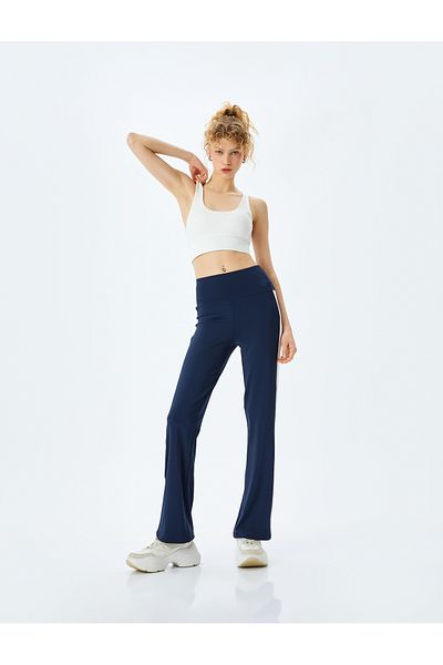 Koton Normal Waist Spanish Leg Slim Fit Sports Leggings