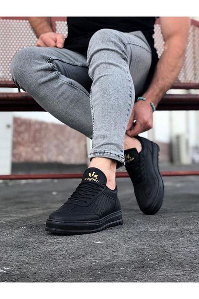 Wagoon Wg022 Pantofi casual pentru bărbați, cărbune