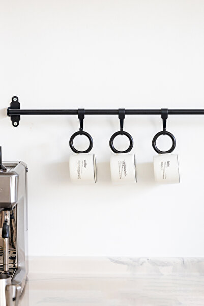 MİEN Mien Premium Set of 3 - Modern Design Ring Handle Mug, Stylish and Elegant Coffee Enjoy