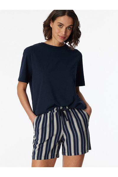 Schiesser Pyjamashorts Mix Relax Sleepwear Schlafmode Schlafanzug