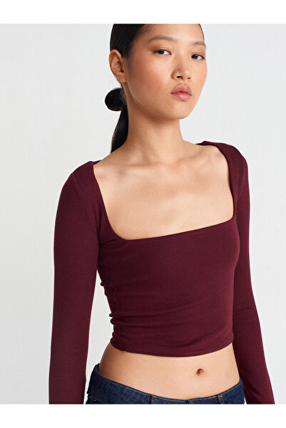 Dilvin 31507 Μακρυμάνικο Μπάλα-Κλαρέ Κόκκινο