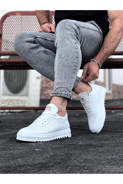 Wagoon Wg022 Λευκά Ανδρικά Casual Παπούτσια