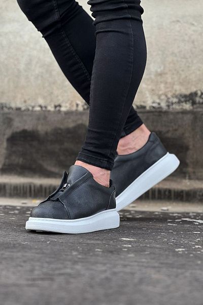 Wagoon Ανδρικά casual παπούτσια Wg010 Grey Skin
