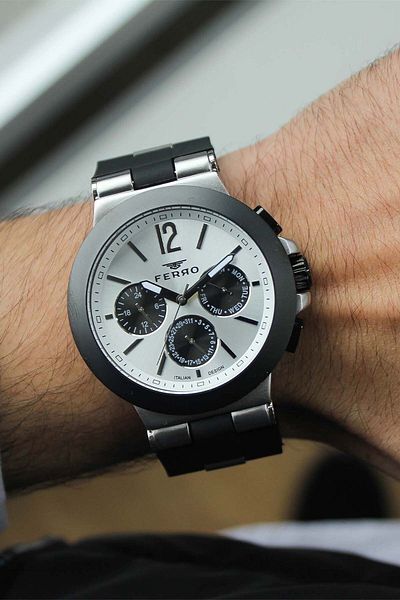 FERRO Fm11539J Men's Watch with Silicone Band