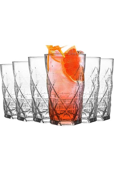 STOREMAX Jvnnastore Keops 6 Pcs Glass for Soft Drinks Trendyfr 646268