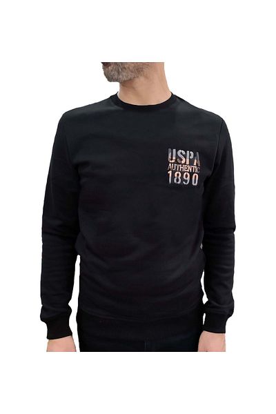 U.S. Polo Assn. U.S.Polo Black Crew Neck Sweatshirt - m - St07716