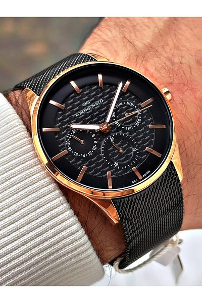Romanson Function Steel Band Steel Case Men's Wrist Watch 1366.05