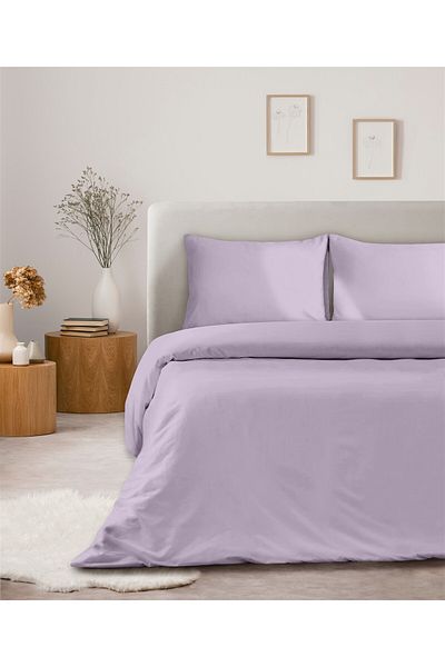 Evim Lilac 100% Cotton Akfil Duvet Cover Set 160X220 cm Single