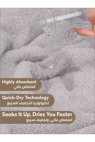 Donetella 2 - Pcs Premium Hand Towels (50x90cm ) 600 GSM 100% Combed Cotton