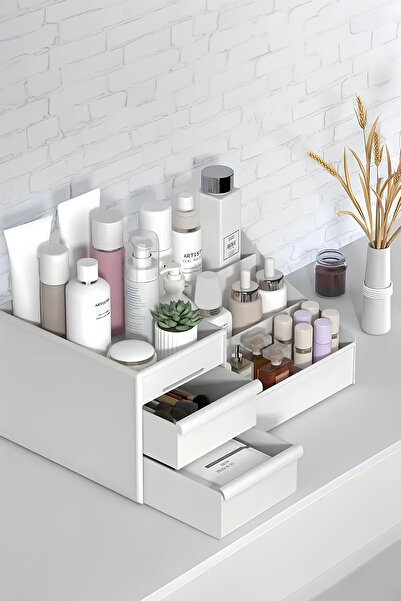 Fesya Home ELEGANCE Çekmeceli Çok Amaçlı Organizer Kozmetik Parfüm Krem Takı Düzenleyici