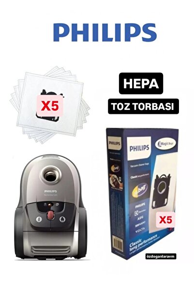 Dogant مجموعة من 5 أكياس غبار للمكنسة الكهربائية فيليبس