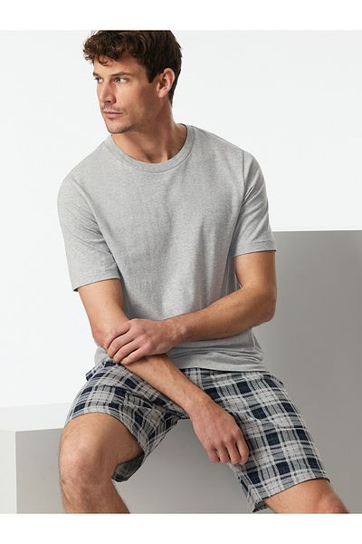 Schiesser Pyjamaoberteil T-shirt - Mix Relax Schlaf-oberteil Nachthemd Sleepshirt