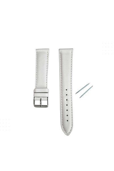RECORDS Rc3001S Records Leather Belt - White - 22mm