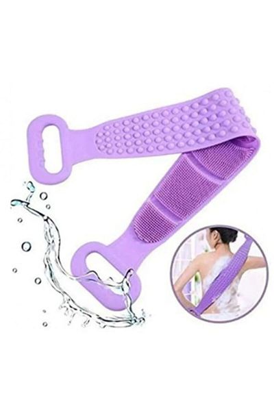 Keyfi Sepet Bath Back Scrub Double Sided Silicone Shower Washcloth Brush