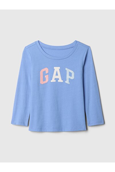 GAP Kız Bebek Mavi Grafikli T-Shirt
