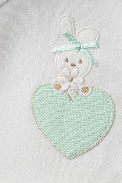 Bebitof Heart Rabbit Patterned 5 Piece Hospital Discharge Set