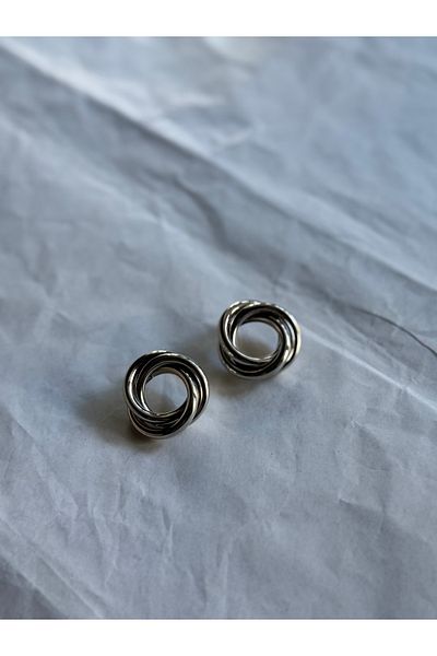 shop Design Ring Model Silver Earrings