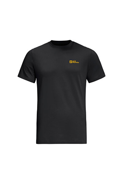 Jack Wolfskin Essential Erkek Siyah Tişört ERKEK T-SHIRT 1808382_6000