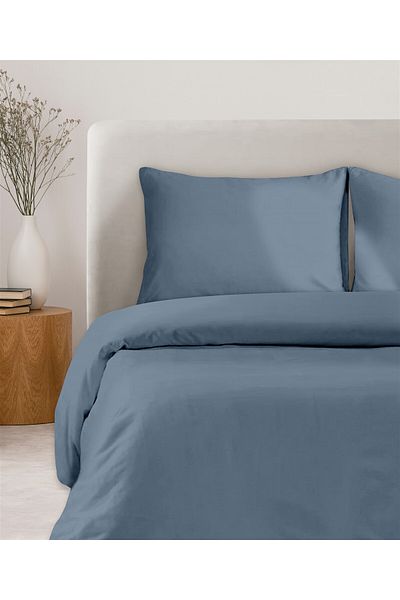 Evim 100% Cotton Akfil Duvet Cover Set Single 160X220 cm Indigo