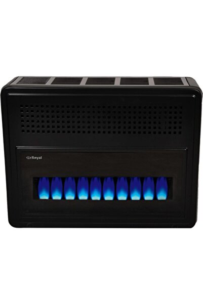 As Royal HR 11000 G-DT HERMETİK DUVAR TİPİ CAMLI SOBA SİYAH
