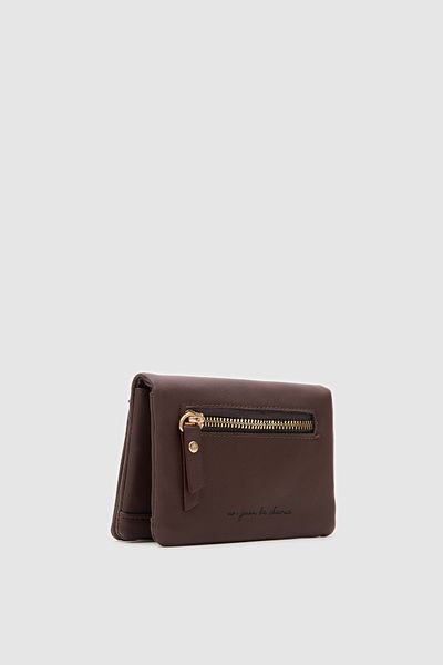 Shule Bags Bitter Brown Rodi Wallet - Zippered
