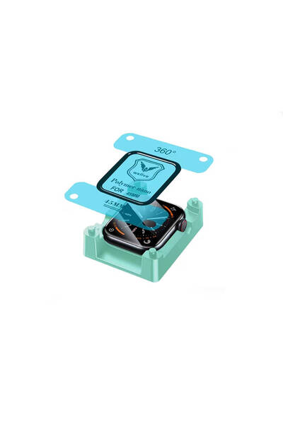 UnDePlus Apple Watch 10/11 Serisi 46mm Polymer Nano Ekran Koruyucu + Kolay Uygulama Aparatlı