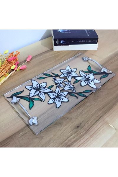 veraART Epoxy Lily Presentation Tray