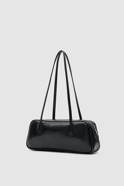 Shule Bags Τσάντα Boheme Vintage Μπαγκέτα Μαύρη